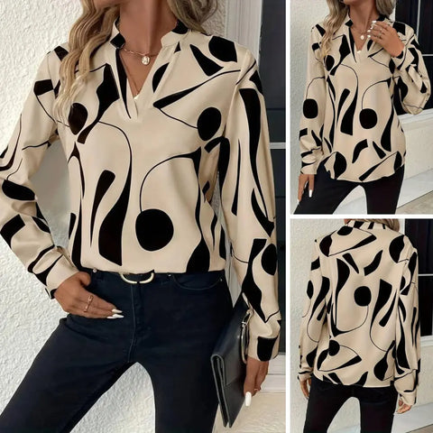 Blouse Dames - Vortex Collectie - Vochtafvoerende Polyester in Fel Kleur - Ideaal voor Werk en Sociale Gelegenheden