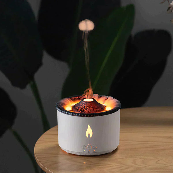 Aroma Diffuser - Vulkanisch Effect - Draagbaar - Ideaal voor Ontspanning - Oranje/blauwe LED - Home Fragrance &