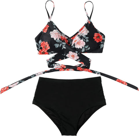 Belle High Waisted Bikini - Vrolijk - Comfortabel High Waist - Perfect voor de Zomer