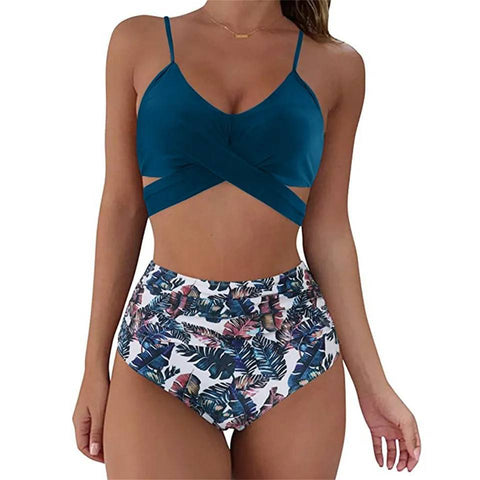 Belle High Waisted Bikini - Vrolijk - Comfortabel High Waist - Perfect voor de Zomer