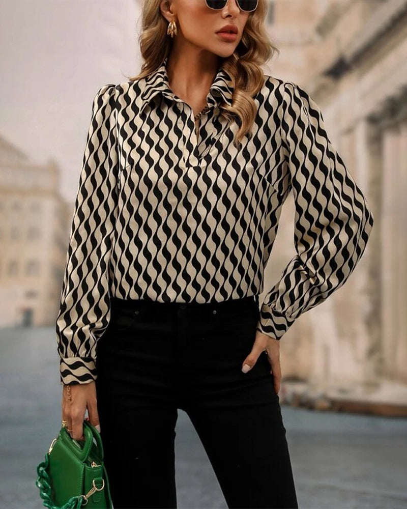 Blouse - Elegant - Katoenmix - Perfect voor Lente Herfst en Winter - Dames Blouses