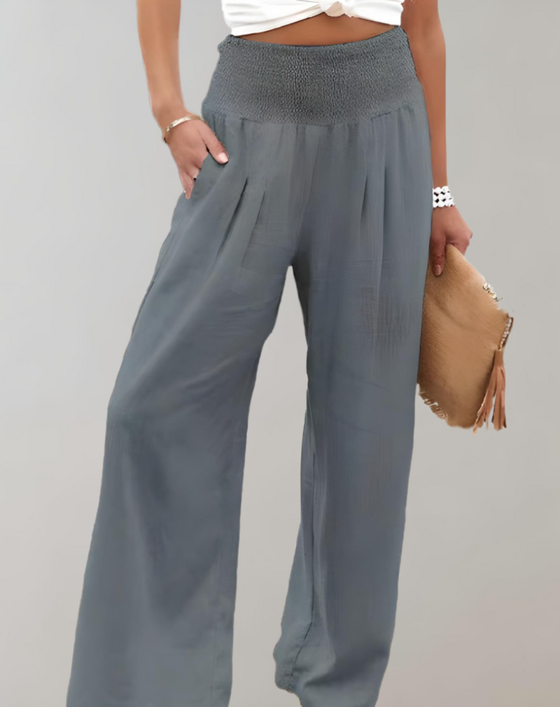 Broek - Erica Collectie - Hoogwaardige Materialen - Perfect voor Elke Gelegenheid - Grijs / 34 - Dames Trousers