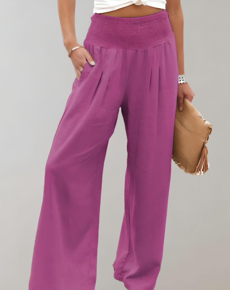 Broek - Erica Collectie - Hoogwaardige Materialen - Perfect voor Elke Gelegenheid - Roze / 34 - Dames Trousers