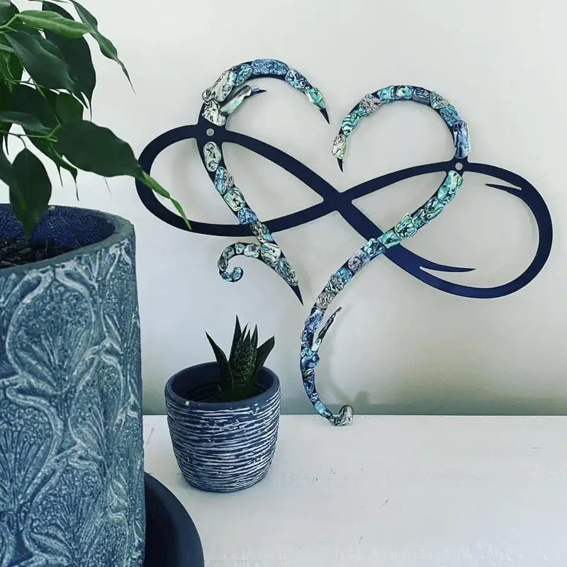 Metal Wall Art featuring Infinity Heart