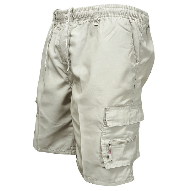 Capri Shorts Heren - Casual - Ademend Katoen - Perfect voor Zomeractiviteiten - Beige / S - Heren Capri Shorts