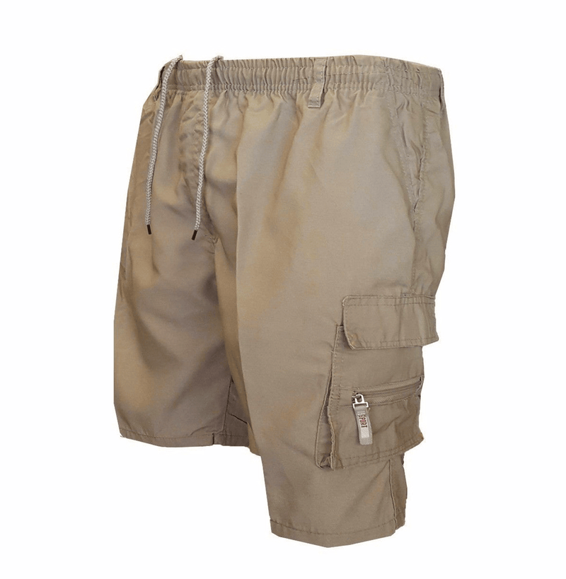 Capri Shorts Heren - Casual - Ademend Katoen - Perfect voor Zomeractiviteiten - Khaki / S - Heren Capri Shorts