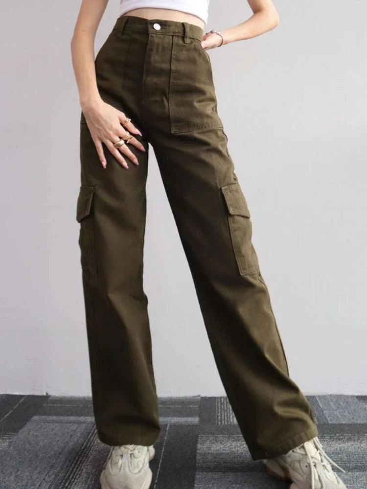 Cargo Broek - Casual - Effen - Met Zakken en Elastische Taille - Alle Seizoenen - Men’s Casual Cargo Pants