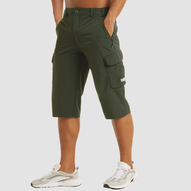 Cargo Shorts - Cliff - Sneldrogend Hoogwaardige Materialen Ruime Cargozakken - Ideaal voor Avonturen - Groen / 46