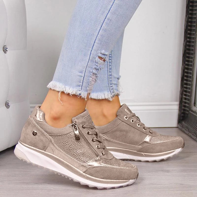 Cecilie Casual Schoenen - Stijlvol - Lichtgewicht Geavanceerde Ondersteuning - Ideaal voor Elke Gelegenheid - Khaki