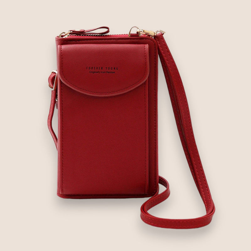 Clutch Tas - Forever Young - Elegant - Hoogwaardige Materialen - Perfect voor Dagelijks Gebruik - Rood - Tassen