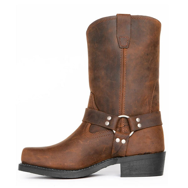 Cowboy Laarzen - Dirks Collectie - Waterdicht Hoogwaardig Leer Bruin/Zwart - Ideaal voor Herfst en Winter - Bruin / 39