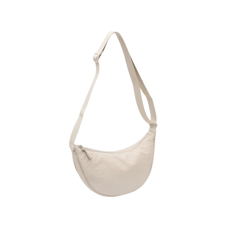 Crossbody Tas - Compact & Lichtgewicht - Polyester met Verstelbare Riem - Ideaal voor Dagelijks Gebruik - Beige