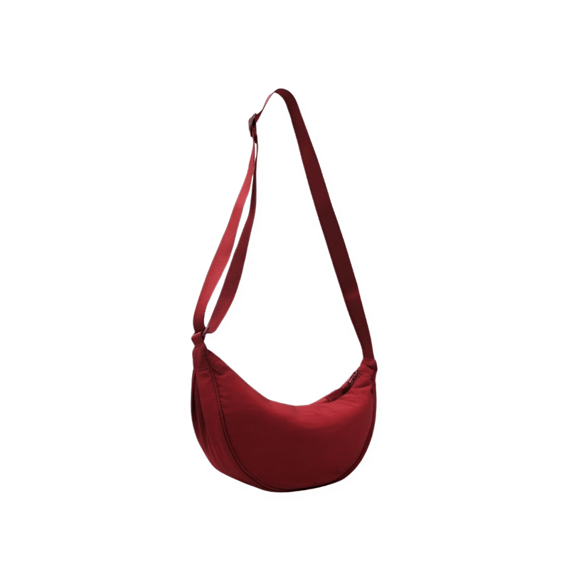 Crossbody Tas - Compact & Lichtgewicht - Polyester met Verstelbare Riem - Ideaal voor Dagelijks Gebruik - Rood