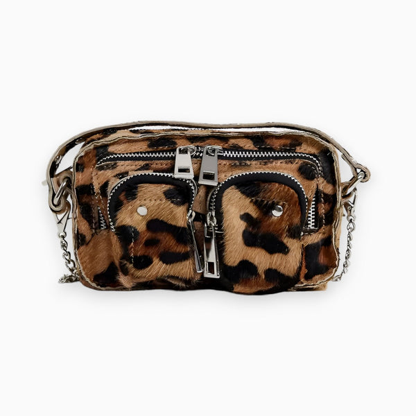 Crossbody Tas - Panthera Achtervolging - Leer Rits - Ideaal voor Dagelijks Gebruik - Standaard Titel - Crossbody Bags