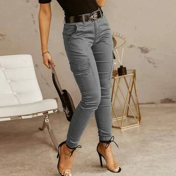 Dames Cargo Jeans - Livia - Grijs / XS - ** Dames Cargo Jeans - Livia