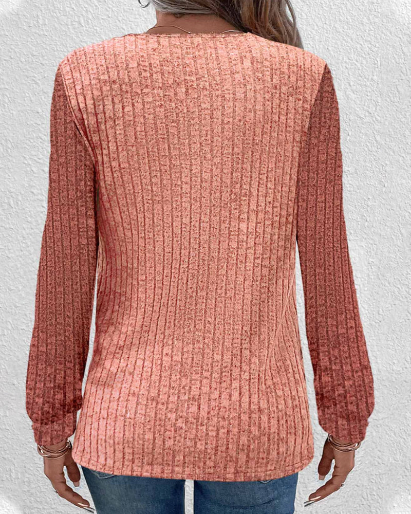 Gebreide Top - Chic Vintage - Acryl Spandex Polyester - Perfect voor Herfst en Winter - Tops