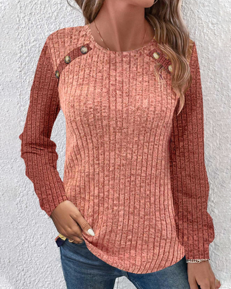 Gebreide Top - Chic Vintage - Acryl Spandex Polyester - Perfect voor Herfst en Winter - Tops