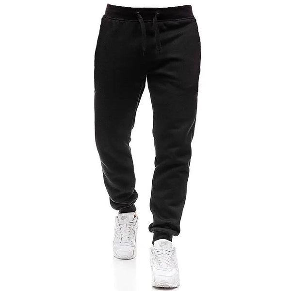 Heren Joggingbroek - Casual Chic - Zacht Katoen - Perfect voor Koude Dagen - Zwart / 44 - Heren Joggingbroeken