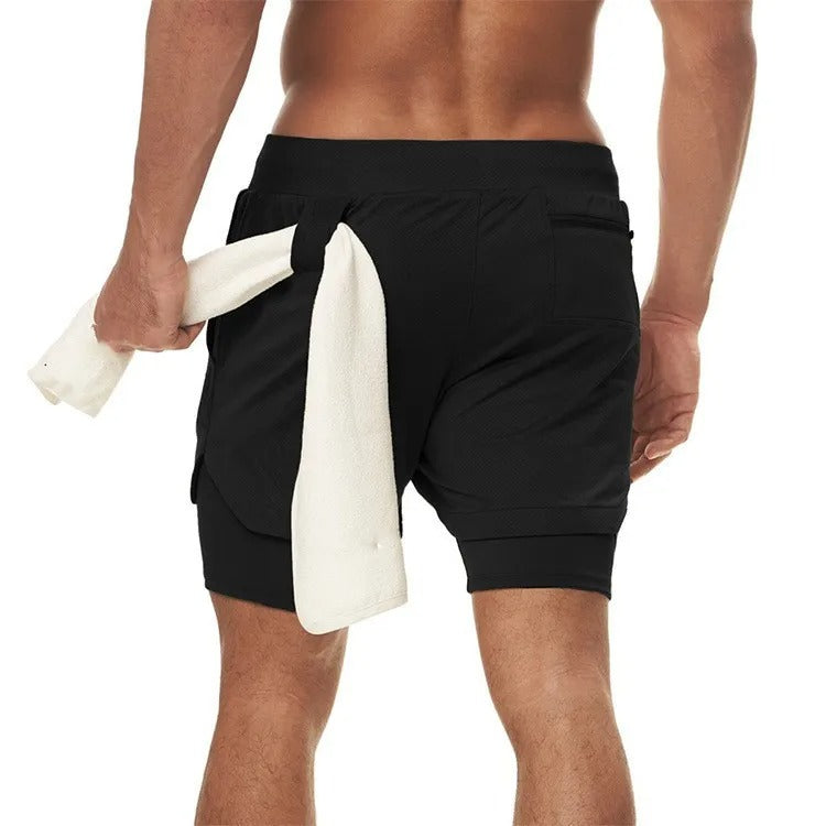 Heren Sport Shorts - Victor Collectie - Ademend en Comfortabel - Perfect voor Zomer Activiteiten - Zwart / 46 - Heren