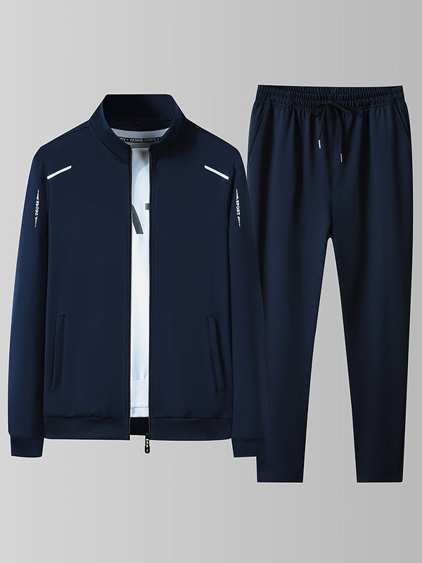 Heren Trainingspak Set - Marineblauw / XS