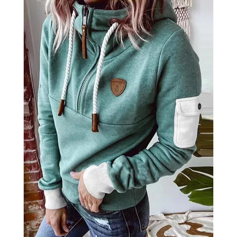 Hoodie - Casual - Effen kleur - Elestaan Polyestervezel - Ideaal voor Lente Herfst Winter - Hoodies