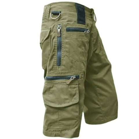 James | Militaire stijl cargo met rits heren driekwart broek