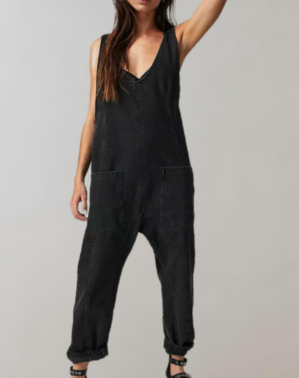 Jumpsuit - Keziah - Stijlvol Duurzaam Perfecte Pasvorm - Voor Elke Gelegenheid - Zwart / S - Jumpsuits