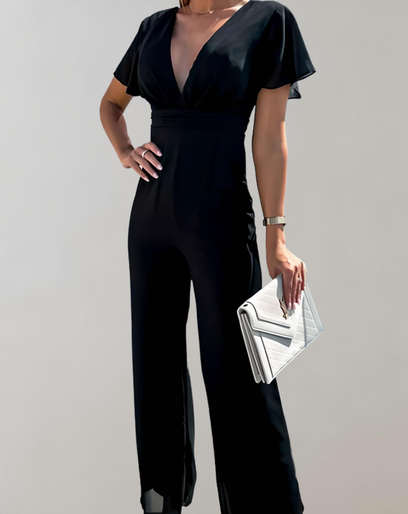 Jumpsuit - Quisha Collectie - Stijlvol Duurzaam Modern - Perfect voor Elk Seizoen - Zwart / S - Dresses