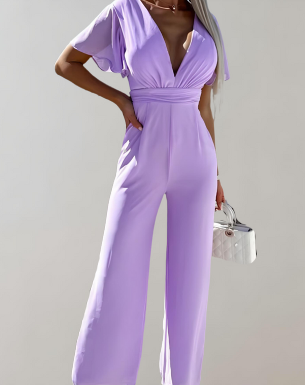 Jumpsuit - Quisha Collectie - Stijlvol Duurzaam Modern - Perfect voor Elk Seizoen - Paars / S - Dresses