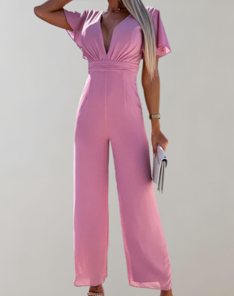 Jumpsuit - Quisha Collectie - Stijlvol Duurzaam Modern - Perfect voor Elk Seizoen - Roze / S - Dresses