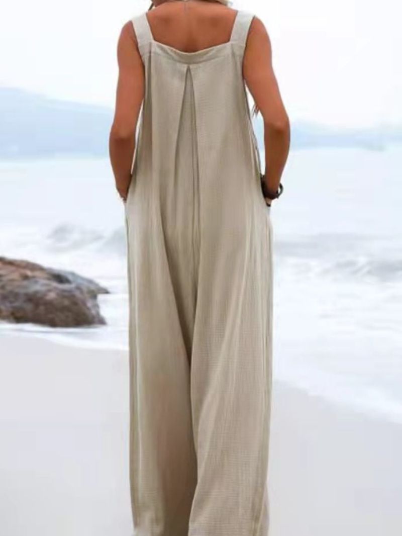 Jumpsuit - Ruimvallend - Linnen - Casual Elegant voor Warme Dagen - Jumpsuits