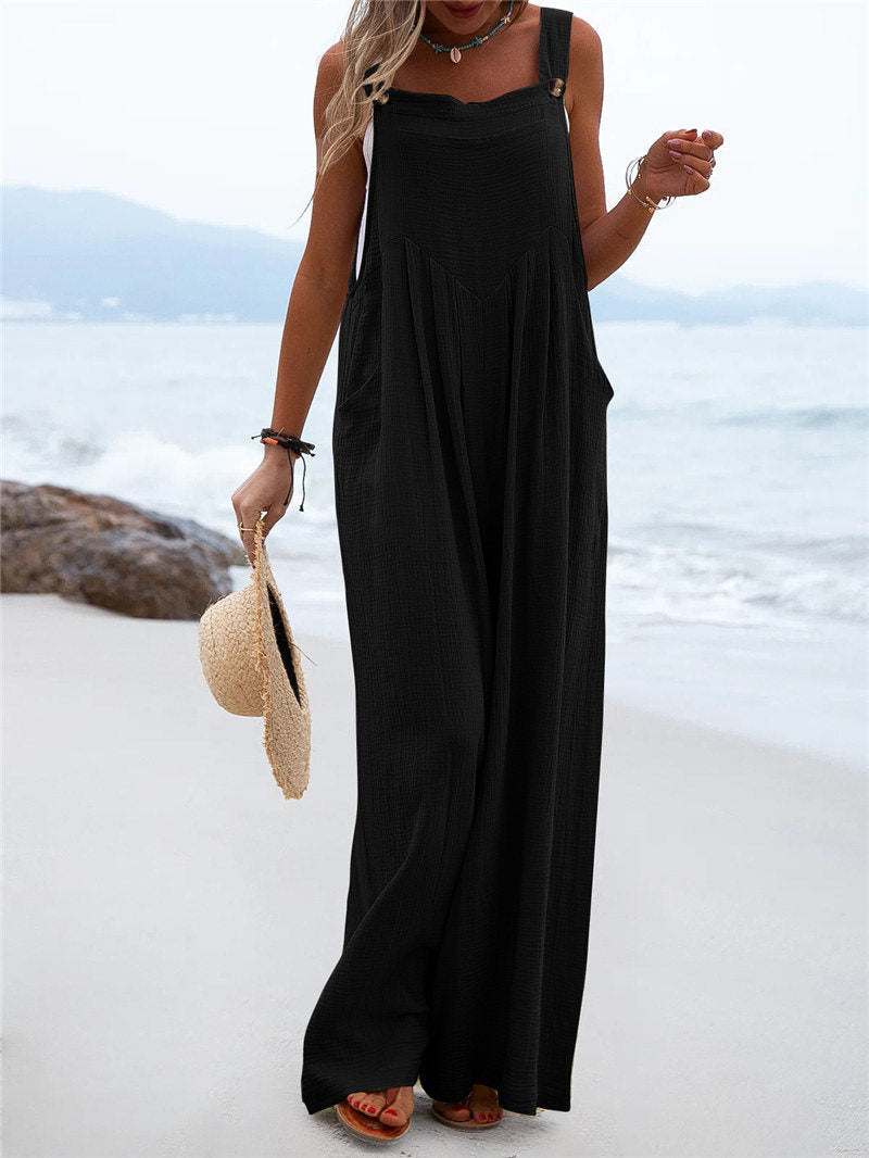 Jumpsuit - Ruimvallend - Linnen - Casual Elegant voor Warme Dagen - Jumpsuits