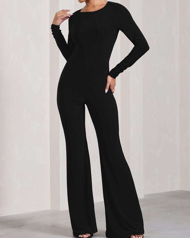 Jumpsuit - Slim Fit - 100% Polyester - Perfect voor Feestelijke Gelegenheden - Jumpsuits