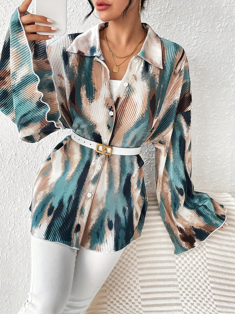 Lange Jurk - Elegant - All Over Print - Perfect voor Lente/Zomer/Herfst - Gemengde Kleur / S - Dresses