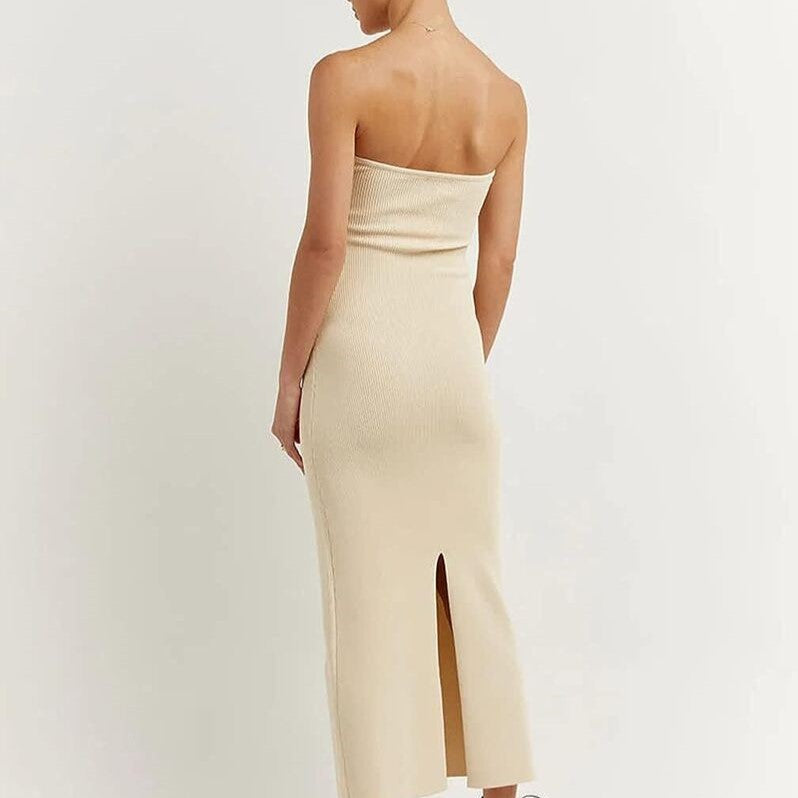 Maxi-jurk - Juliette - Strapless - Sweetheart Halslijn - Zwart - 100% Katoen - Perfect voor Feestelijke Gelegenheden