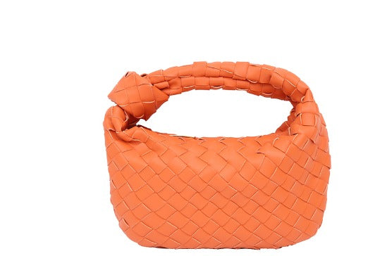 Mini Bag - Tijdloos Design - Premium Lamsleer met Goudkleurige Hardware - Perfect voor Dagelijks Gebruik - Oranje