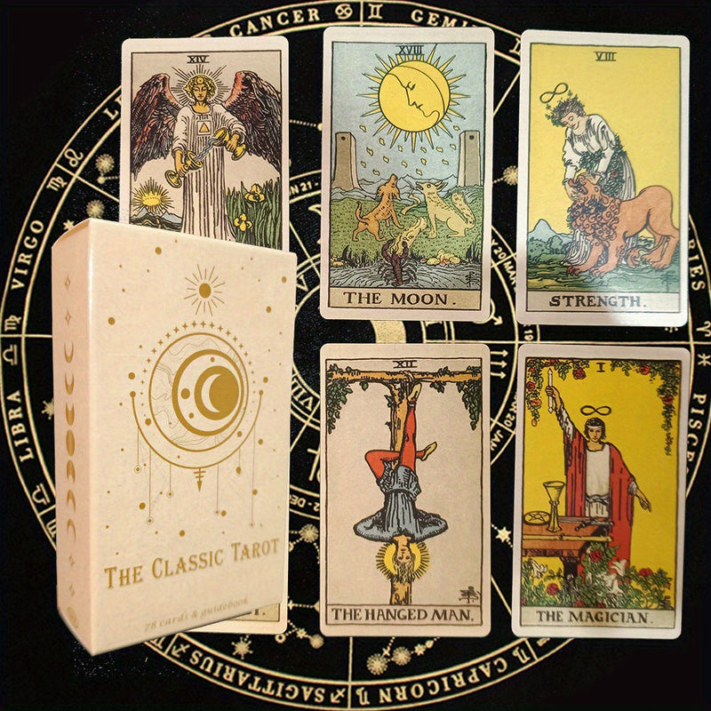 MysticTarot - Klassieke Tarotkaarten Set met 78 Kaarten - Board Game