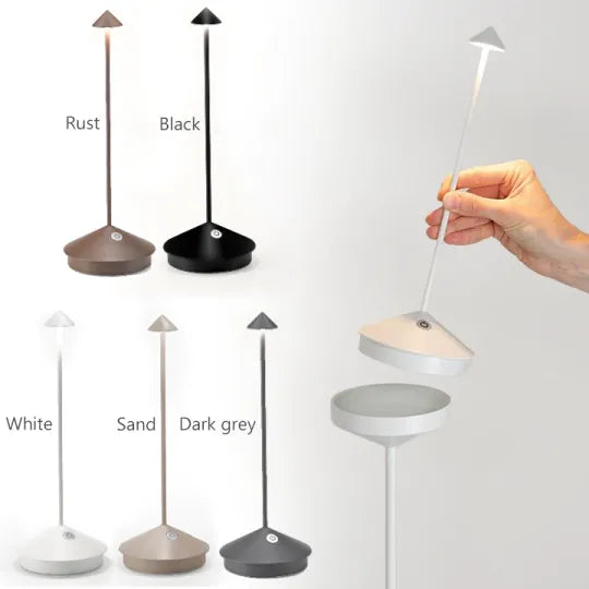 Noric | Minimalistische LED Tafellamp - Waterdichte & Dimbare Snoerloze Verlichting