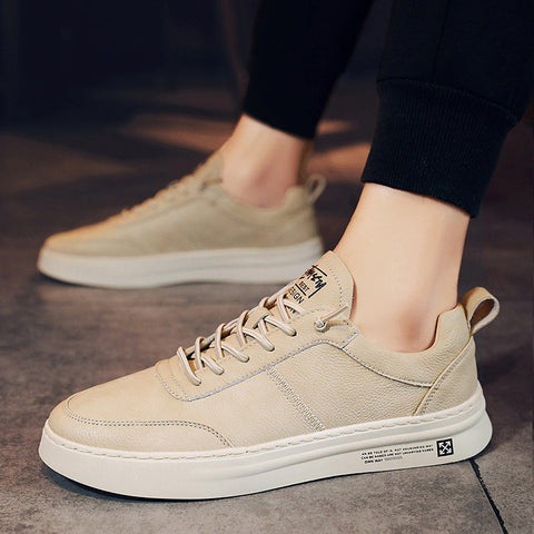 Oliver | Heren veterschoenen Witte Sneakers Ademend