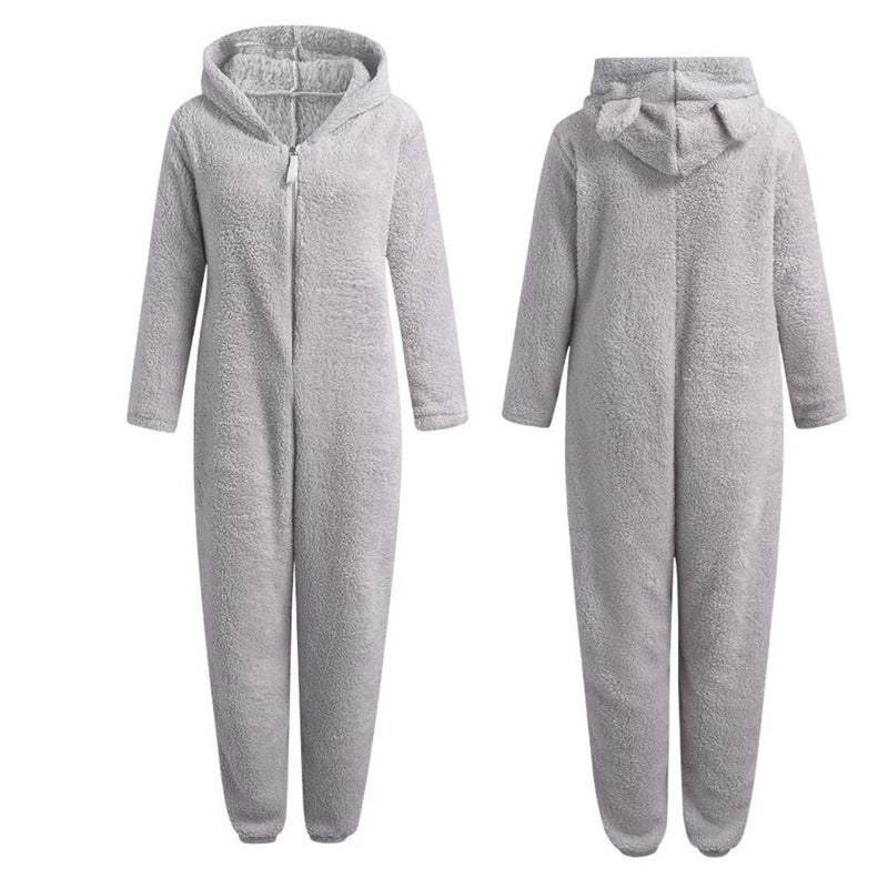 Lola Superzachte Fleece Onesie met Berenoortjes om Comfortabel, Cute en Stijlvol te Bankhangen