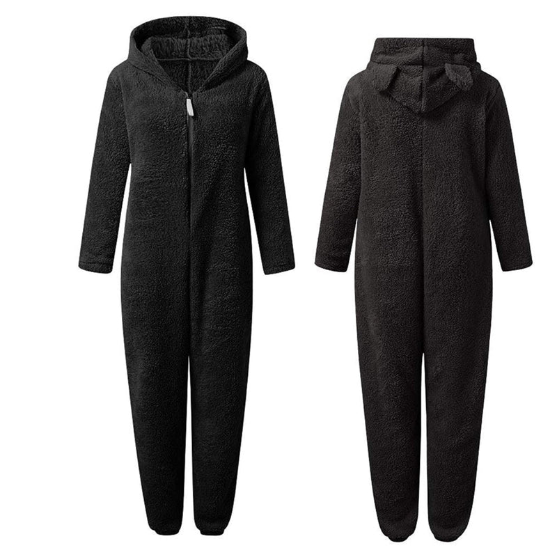 Lola Superzachte Fleece Onesie met Berenoortjes om Comfortabel, Cute en Stijlvol te Bankhangen