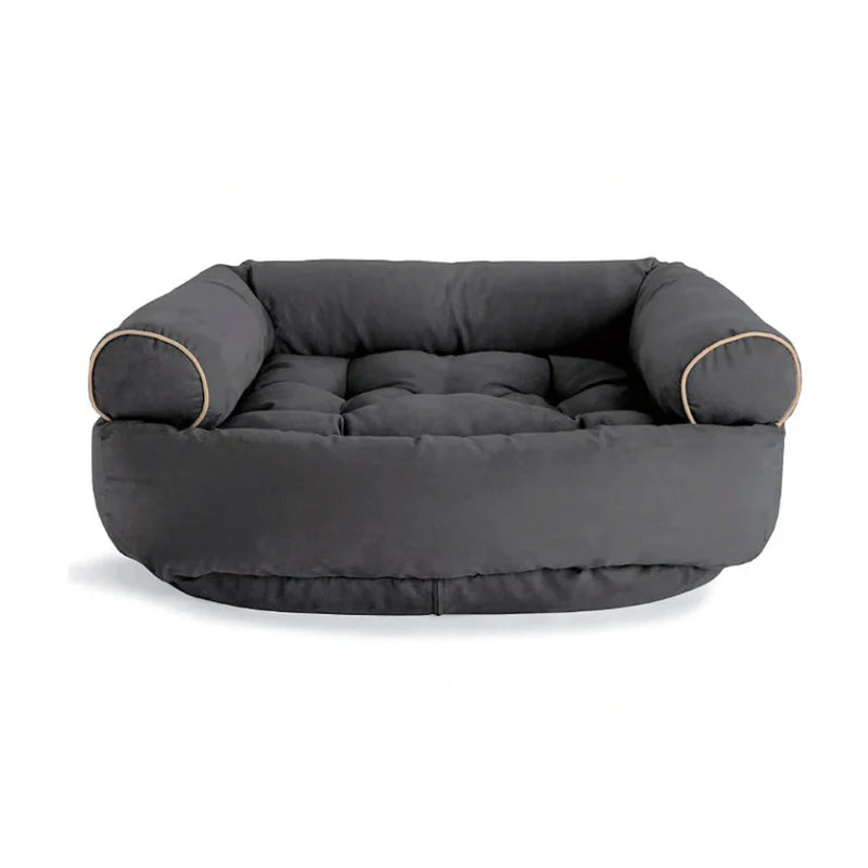 OrthoDog Kalmerende Hondenbank Met Zachte Orthopedische Vulling - Donkergrijs / S - Dog Beds