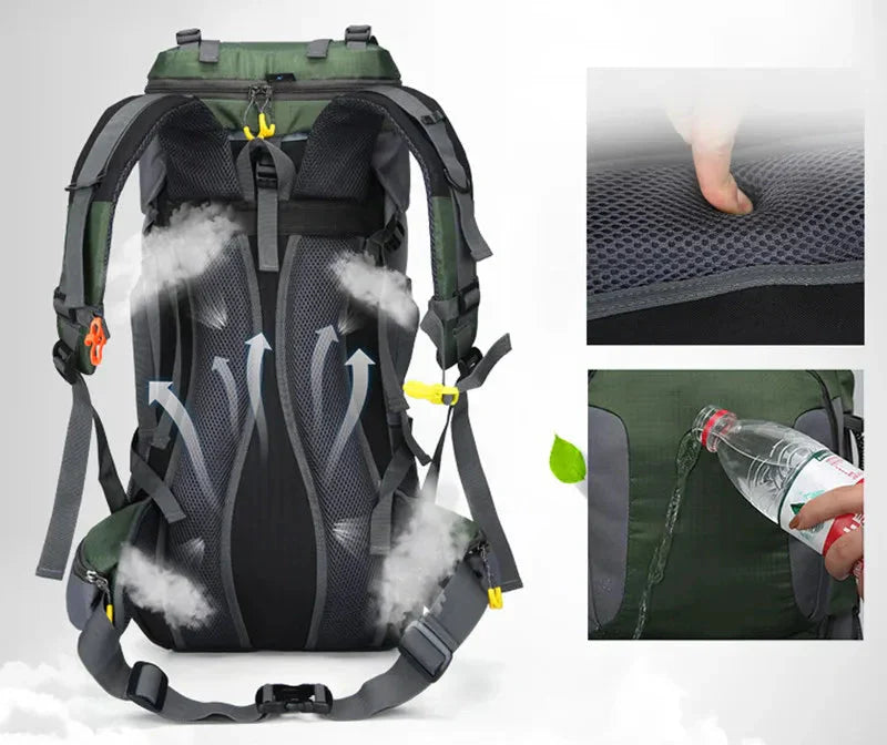 OutdoorHaven - 60L Backpack - Waterdicht - Backpack