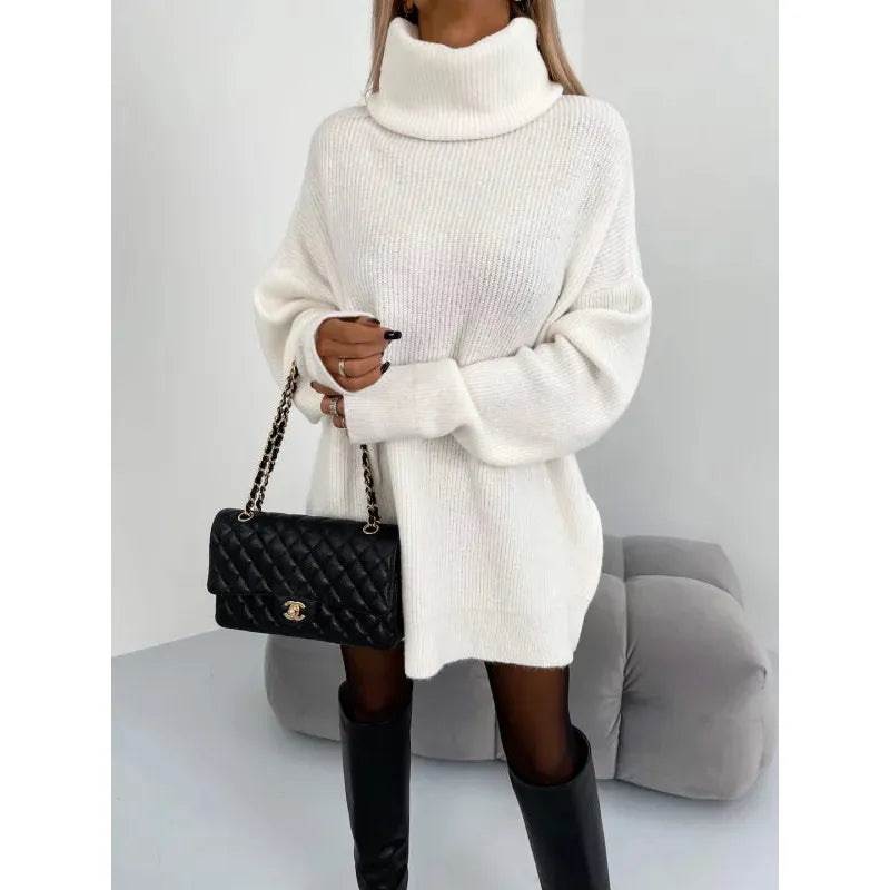 Oversized Coltrui - Tijdloos Chic - Dikke Vlezige Stof - Perfect voor Herfst en Winter - Dames Kleding > Sweaters &