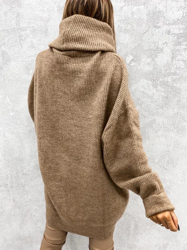 Oversized Coltrui - Tijdloos Chic - Dikke Vlezige Stof - Perfect voor Herfst en Winter - Dames Kleding > Sweaters &