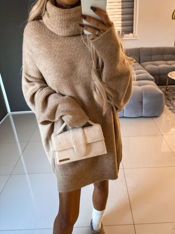 Oversized Coltrui - Tijdloos Chic - Dikke Vlezige Stof - Perfect voor Herfst en Winter - Dames Kleding > Sweaters &