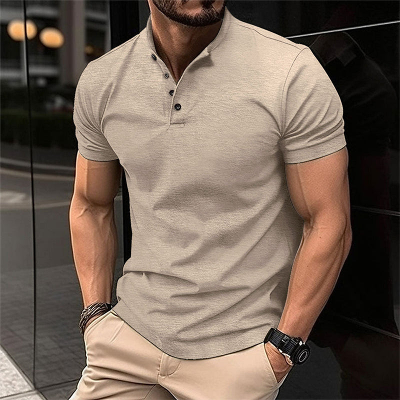 Polo Shirt - Klassiek - Hoogwaardige Materialen - Perfect voor Formele en Informele Gelegenheden - Khaki / S