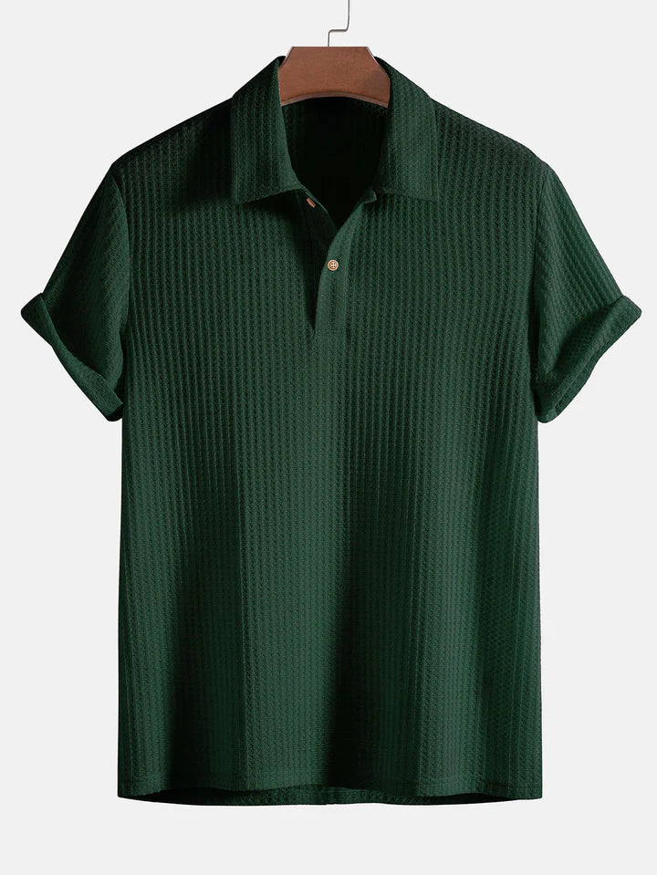 Poloshirt - Chen - Gebreid Tijdloos Ontwerp Hoogwaardige Kwaliteit - Perfect voor Elk Seizoen - Groen / S - Herenmode