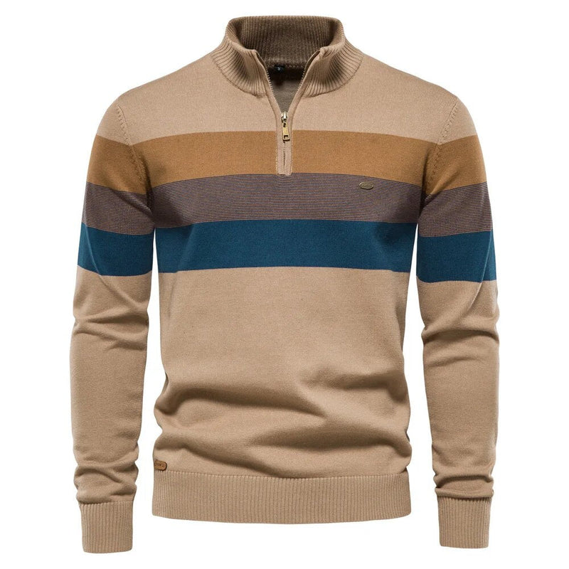 Pullover Heren - Franklin - Premium Garens - Ideaal voor Herfst en Winter - Beige / S - Heren Truien