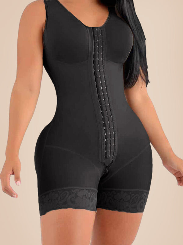 Shapewear - Ondersteunend - Nylon en Elastaan - Perfect voor Sport en Herstel - Zwart / XS - Shapewear